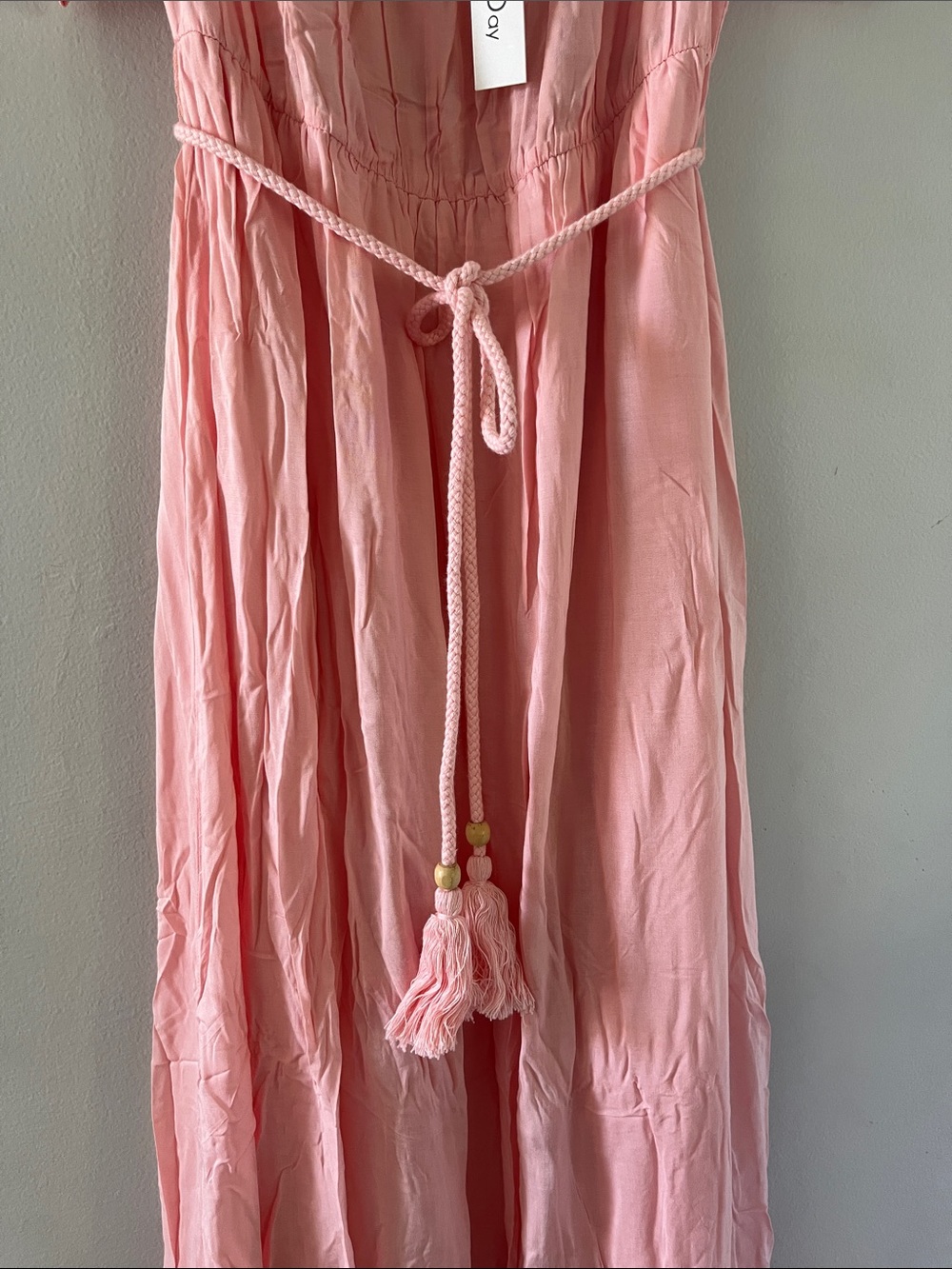Dress Day | Pink Ruffled Off-Shoulder Maxi Dress - Picture 6 of 7